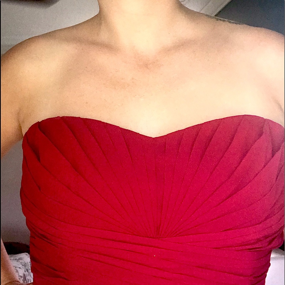 David’s bridal dress-apple color